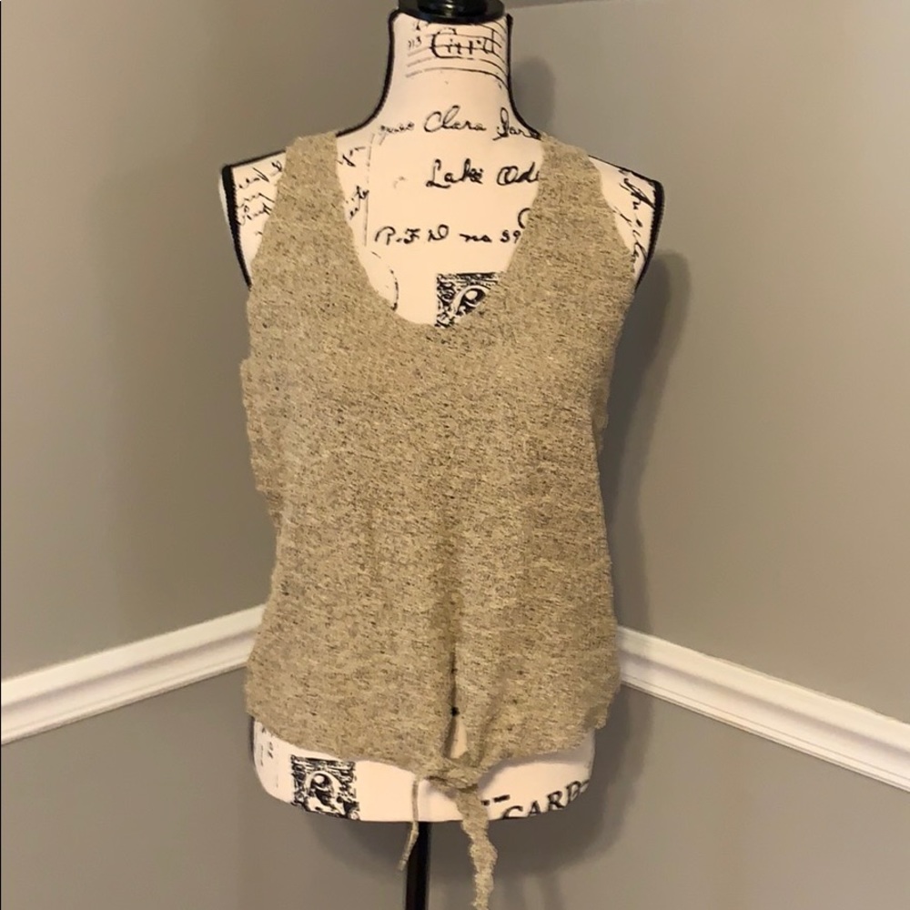 Taupe sweater tank